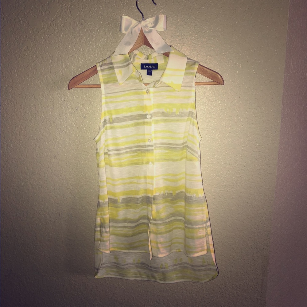 BEBE Button Down Top